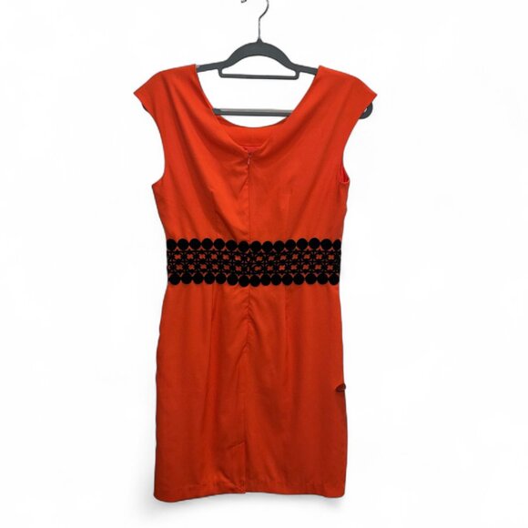 Darling London Women’s Workwear Business Coral Dress Waist Sheath Sz Medium NWT - Picture 3 of 6